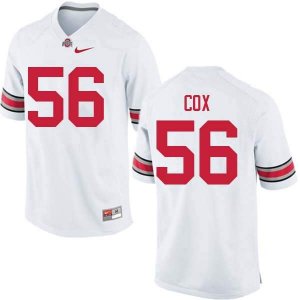 NCAA Ohio State Buckeyes Men's #56 Aaron Cox White Nike Football College Jersey MQV0445HE